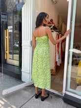 Load image into Gallery viewer, Caprera Midi Dress in Lou Floral Print - Green
