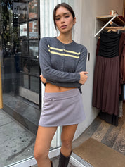 Kayla Mini Skort in Grey