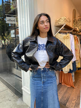 Load image into Gallery viewer, Harley Faux Leather Jacket in Vintage Brown
