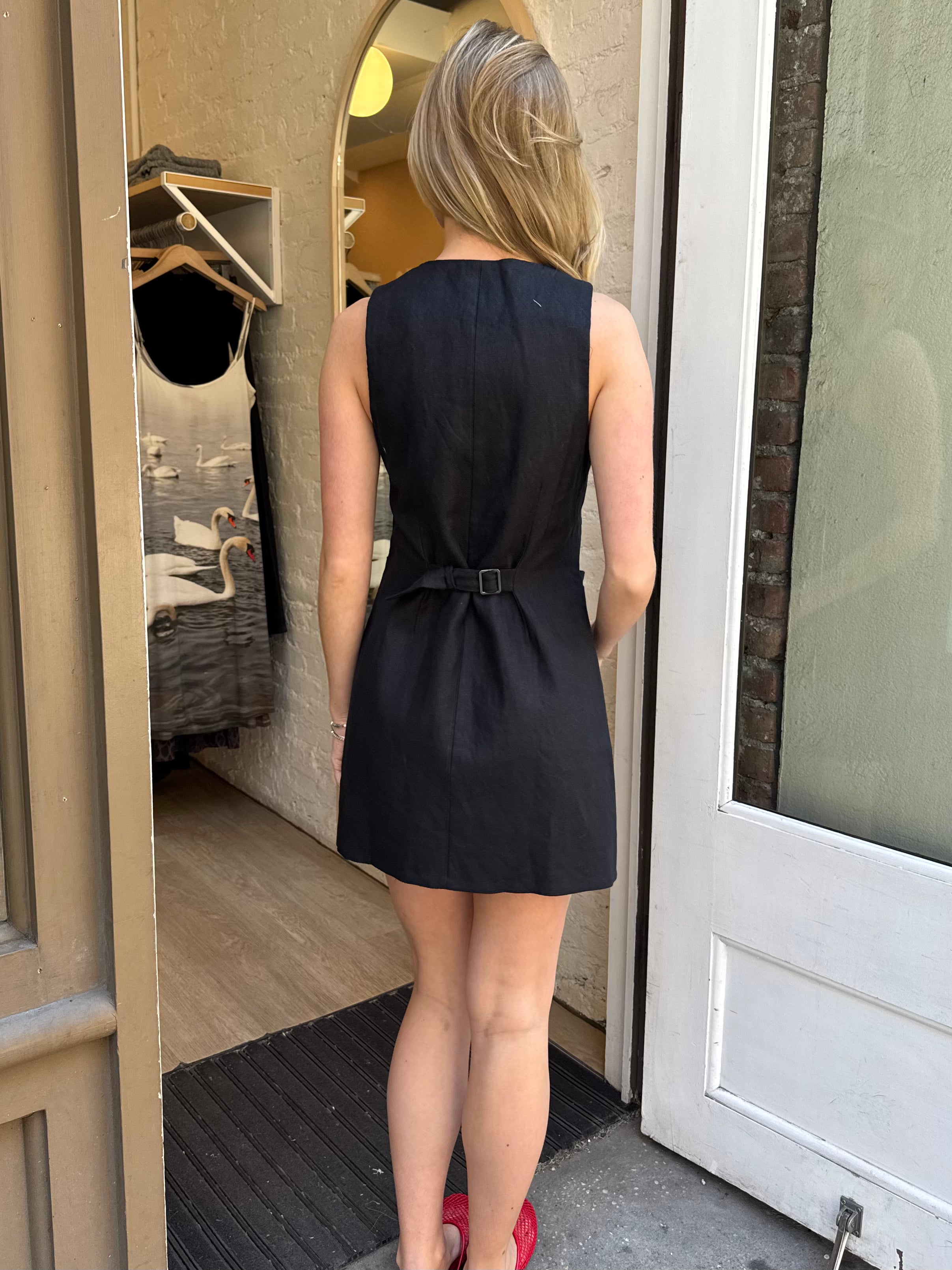 Jaques Mini Dress in Black