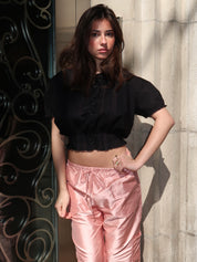 Fiora Blouse in Fresco Lace Black