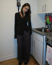 Lenza Trouser in Charcoal
