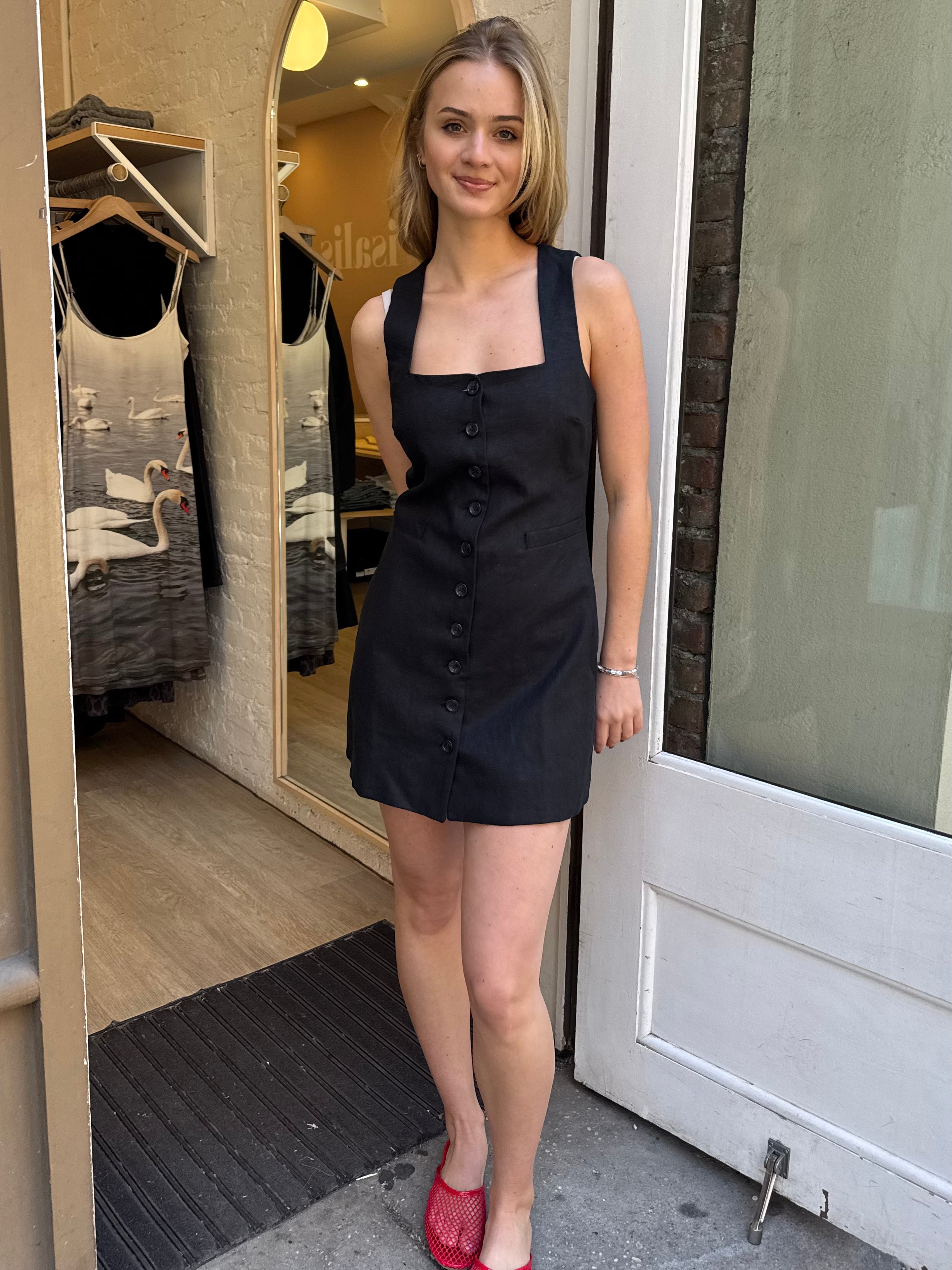 Jaques Mini Dress in Black