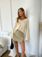 Load image into Gallery viewer, Graham Waffle Knit Sweater in Cream
