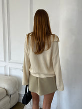 Load image into Gallery viewer, Graham Waffle Knit Sweater in Cream

