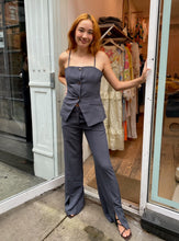Load image into Gallery viewer, Finley Flare Trousers in Grey
