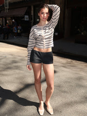 Leiah Micro Shorts in Black
