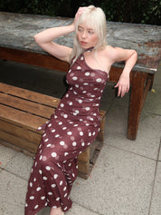 Guiliana Maxi Dress in Pinot Polka