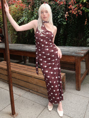 Guiliana Maxi Dress in Pinot Polka