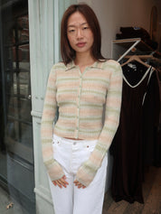 Bailey Cardi Top in Green Multi