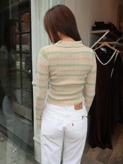 Bailey Cardi Top in Green Multi