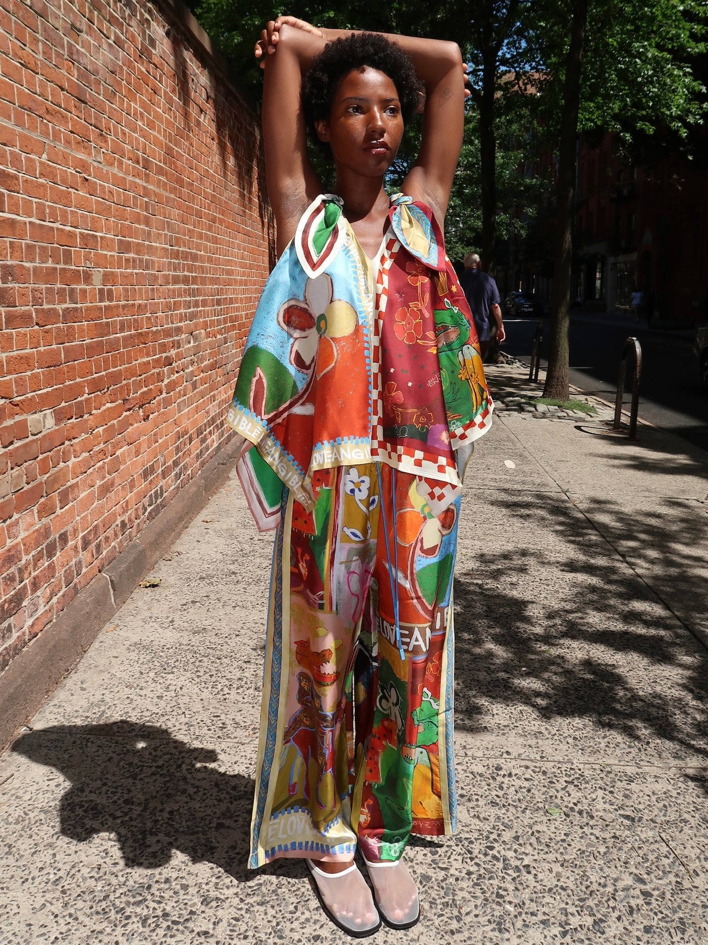 Mlak Silk Pant in Multi