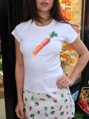Carrot Patch BB Tee in Orange White