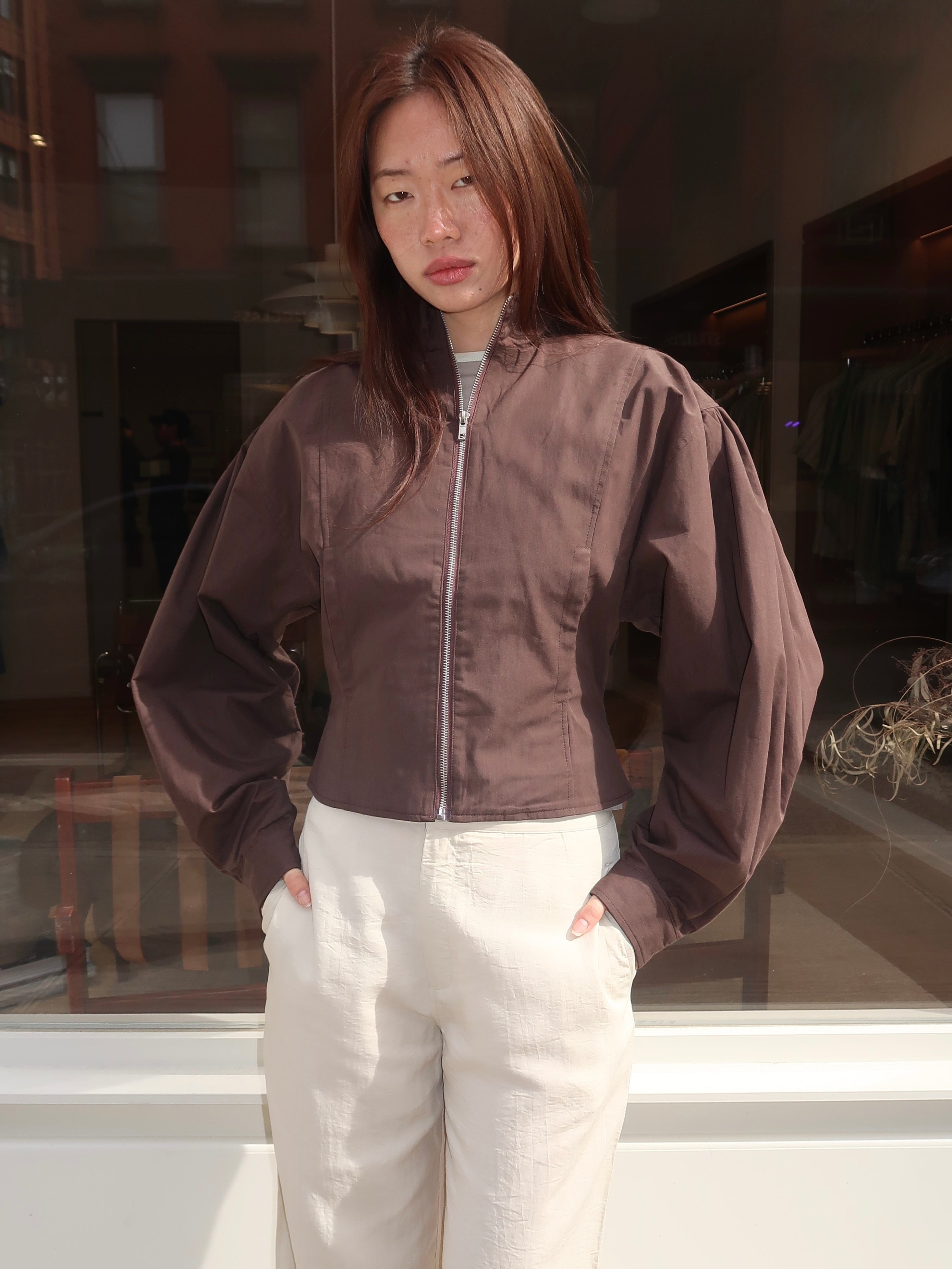 Globo Jacket in Brown
