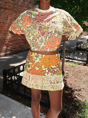 Lana Mini Skirt in Multi