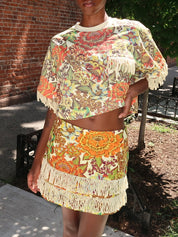 Lana Mini Skirt in Multi