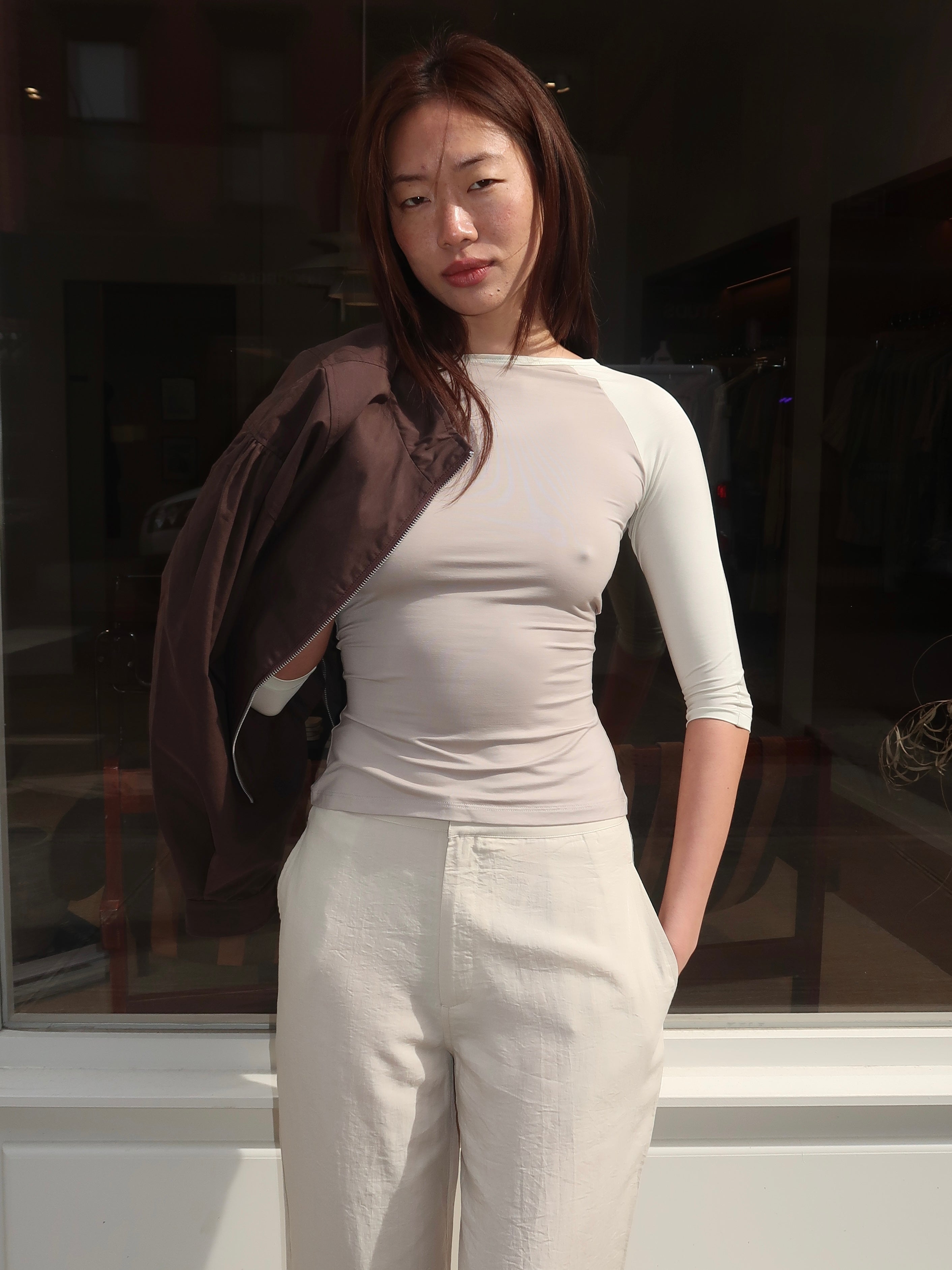 Raglan Top in Lichen