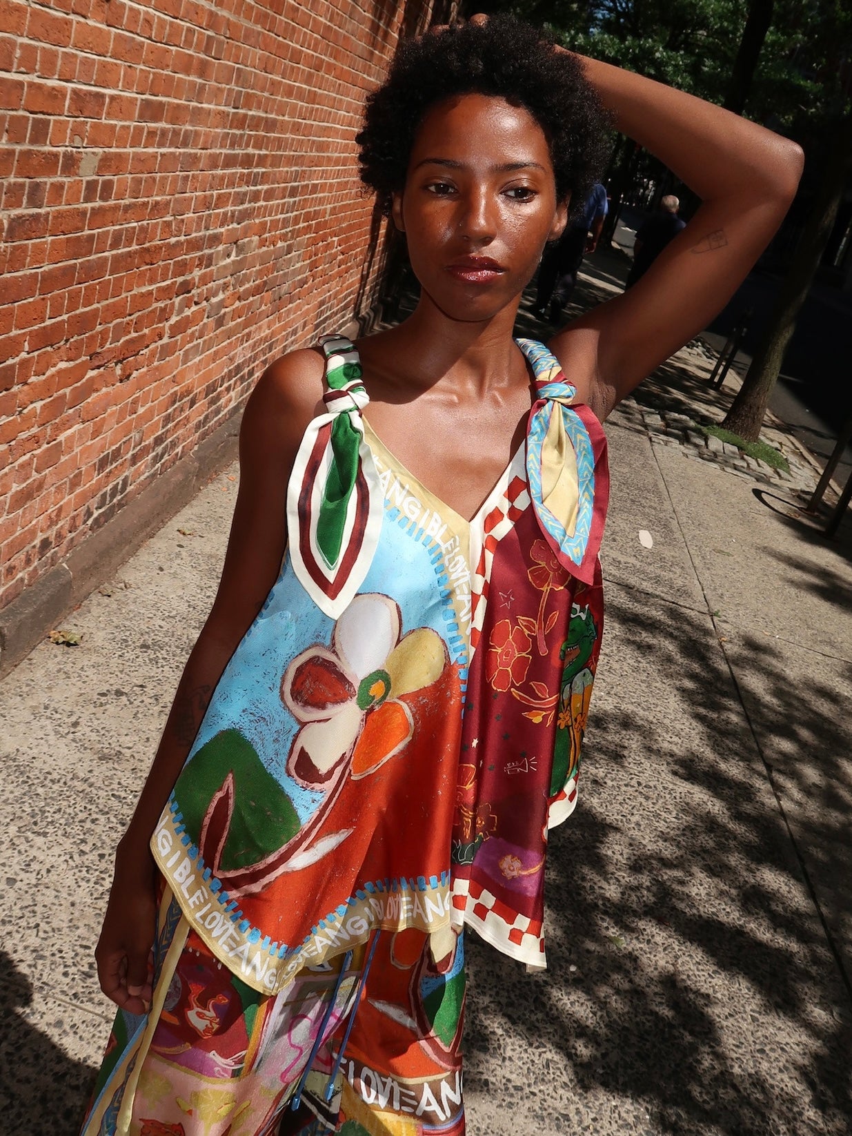 Mlak Silk Top in Multi