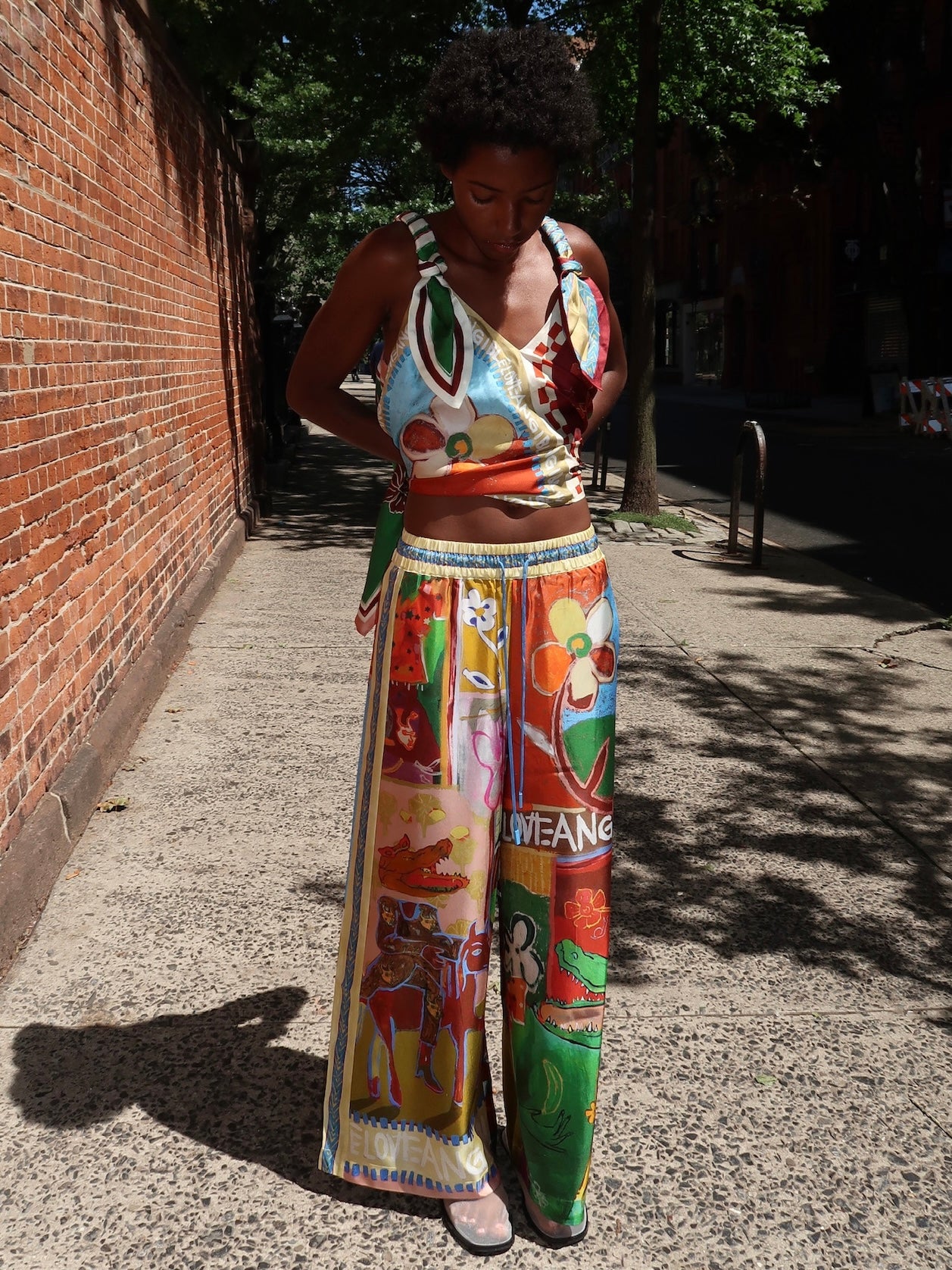 Mlak Silk Pant in Multi
