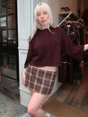 Martha Sweater Cardi in Berry