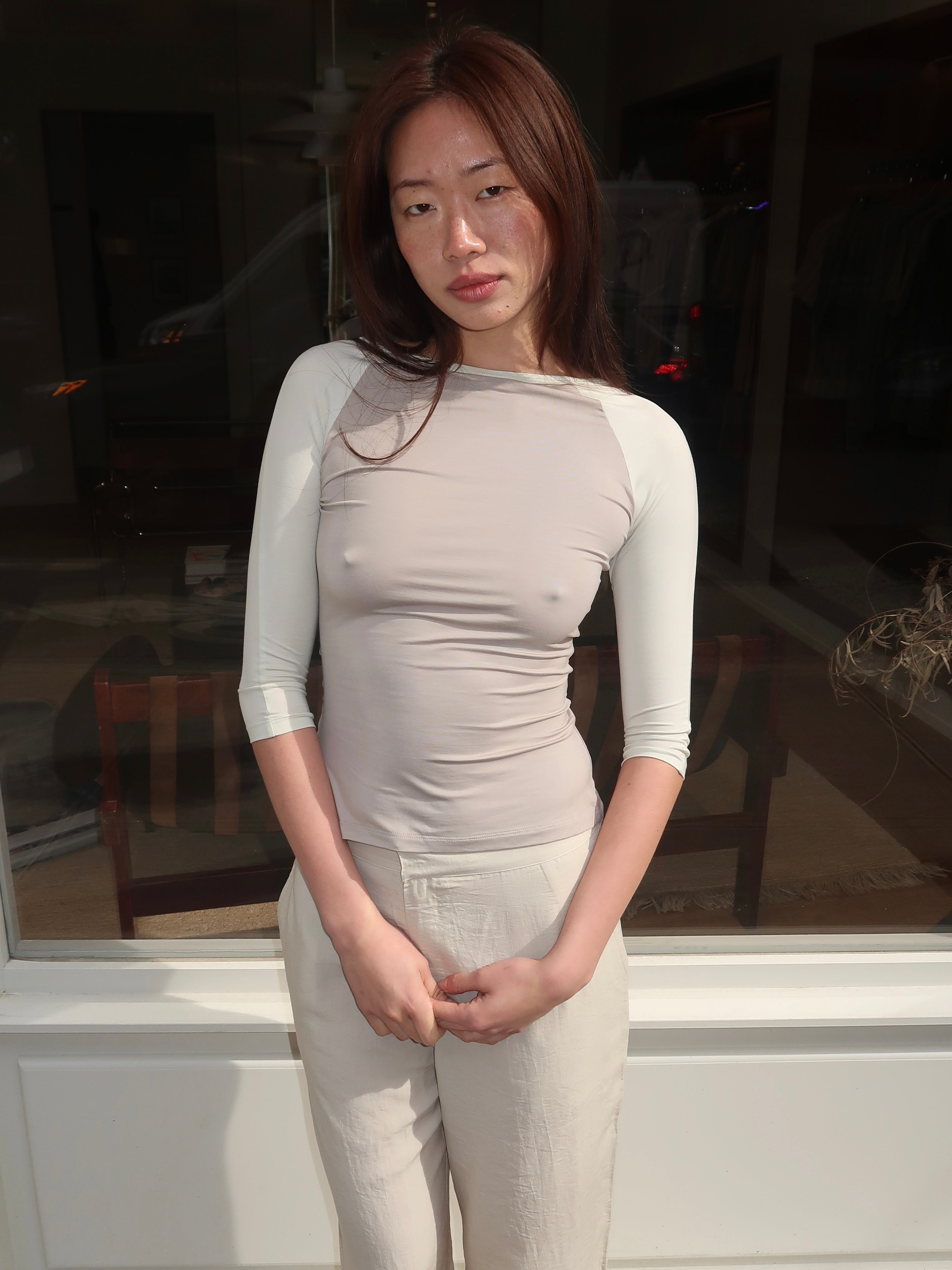 Raglan Top in Lichen