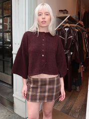 Martha Sweater Cardi in Berry