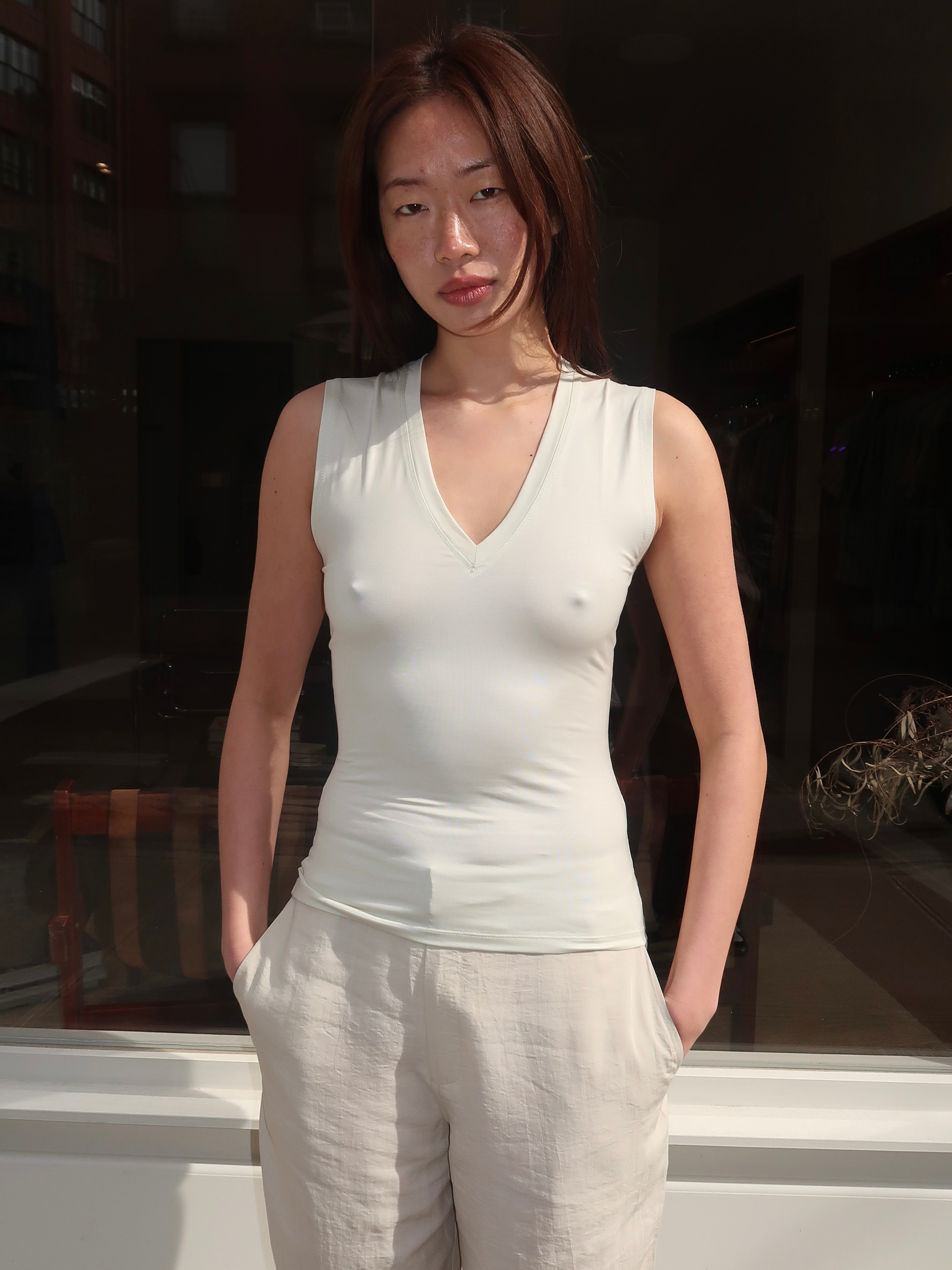 Morning Top in Lichen