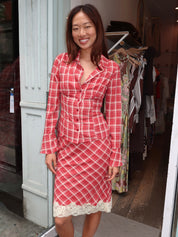 Lauren Long Sleeve in Red Gingham