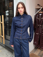 Devon Shirt in Rinse