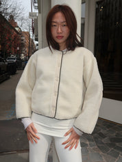 Cocoon Liner Jacket in Vintage White
