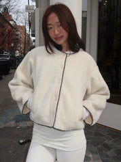 Cocoon Liner Jacket in Vintage White