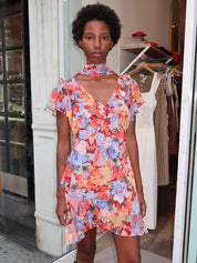 Julien Scarf Chelsea Floral Red