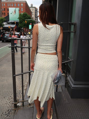 Dory Midi Skirt in Yellow Floral