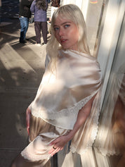 Cata Cape in Ecru
