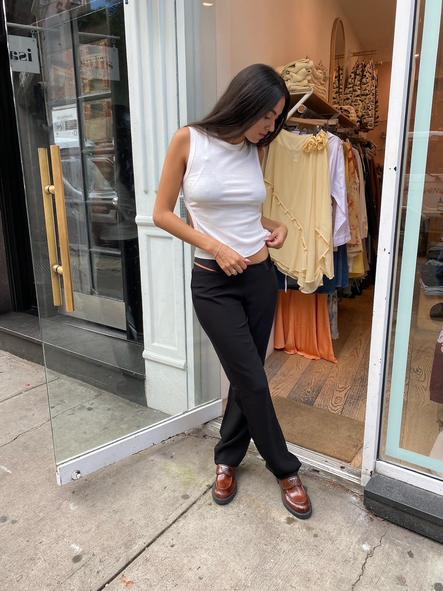 Deconstructed Trousers in Black