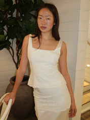 Cove Bodice in Pearl