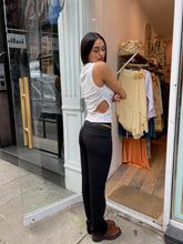Load image into Gallery viewer, Organic Cotton Cut Out Tank in White
