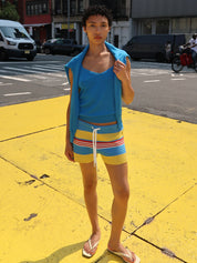 Tammy Short in Blue Multistripe
