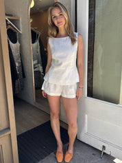 Mirelle Mini Shorts in White