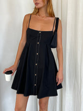 Load image into Gallery viewer, Gigi Tie Back Dress in Black
