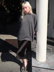 Como Oversized Tee in Grey Melange