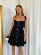 Load image into Gallery viewer, Gigi Tie Back Dress in Black
