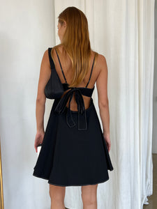 Gigi Tie Back Dress in Black