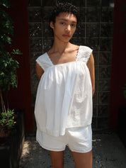 Harriet Top in Vintage White