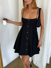 Load image into Gallery viewer, Gigi Tie Back Dress in Black
