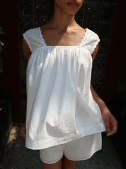 Harriet Top in Vintage White