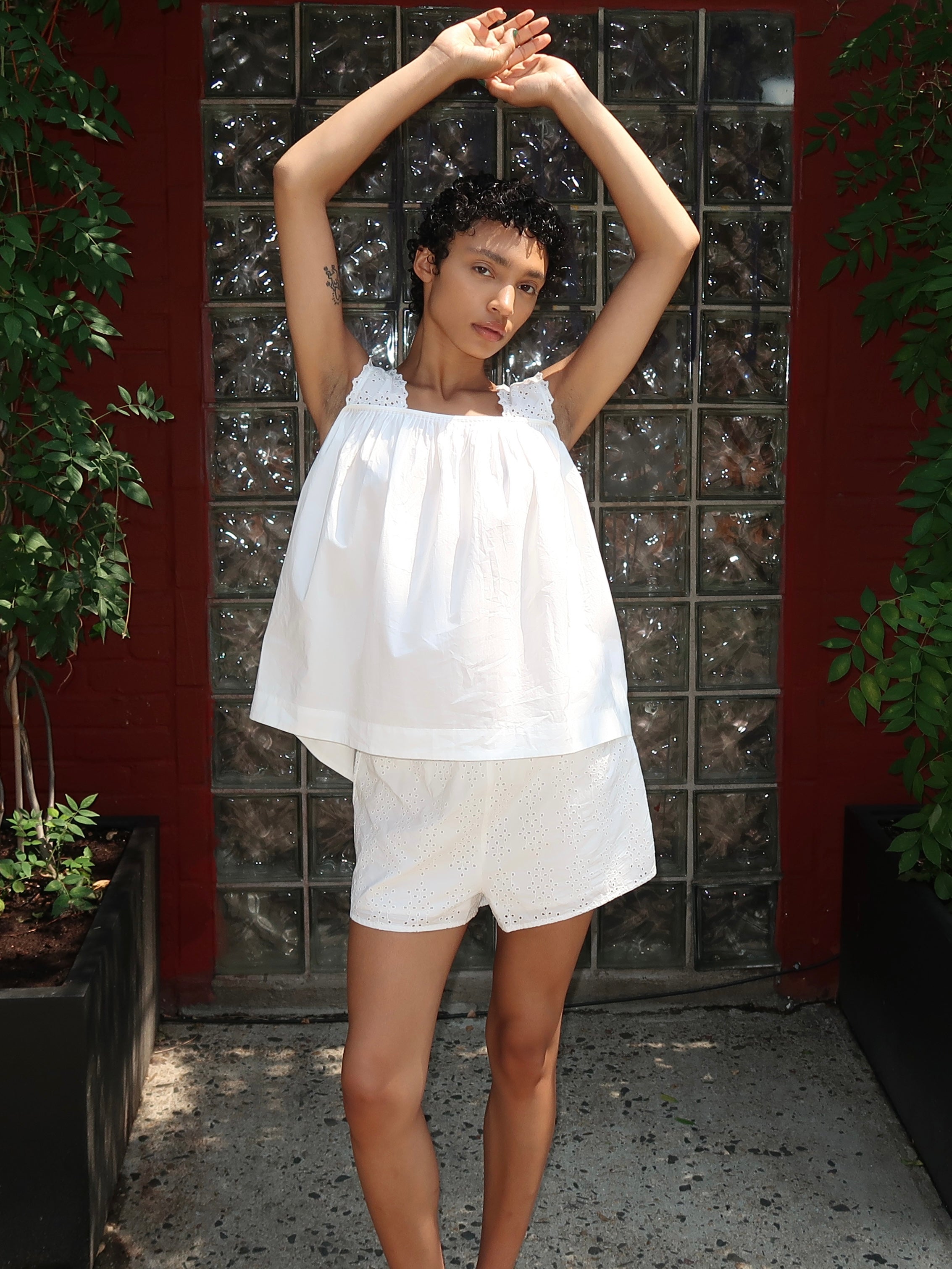 Harriet Short in Vintage White