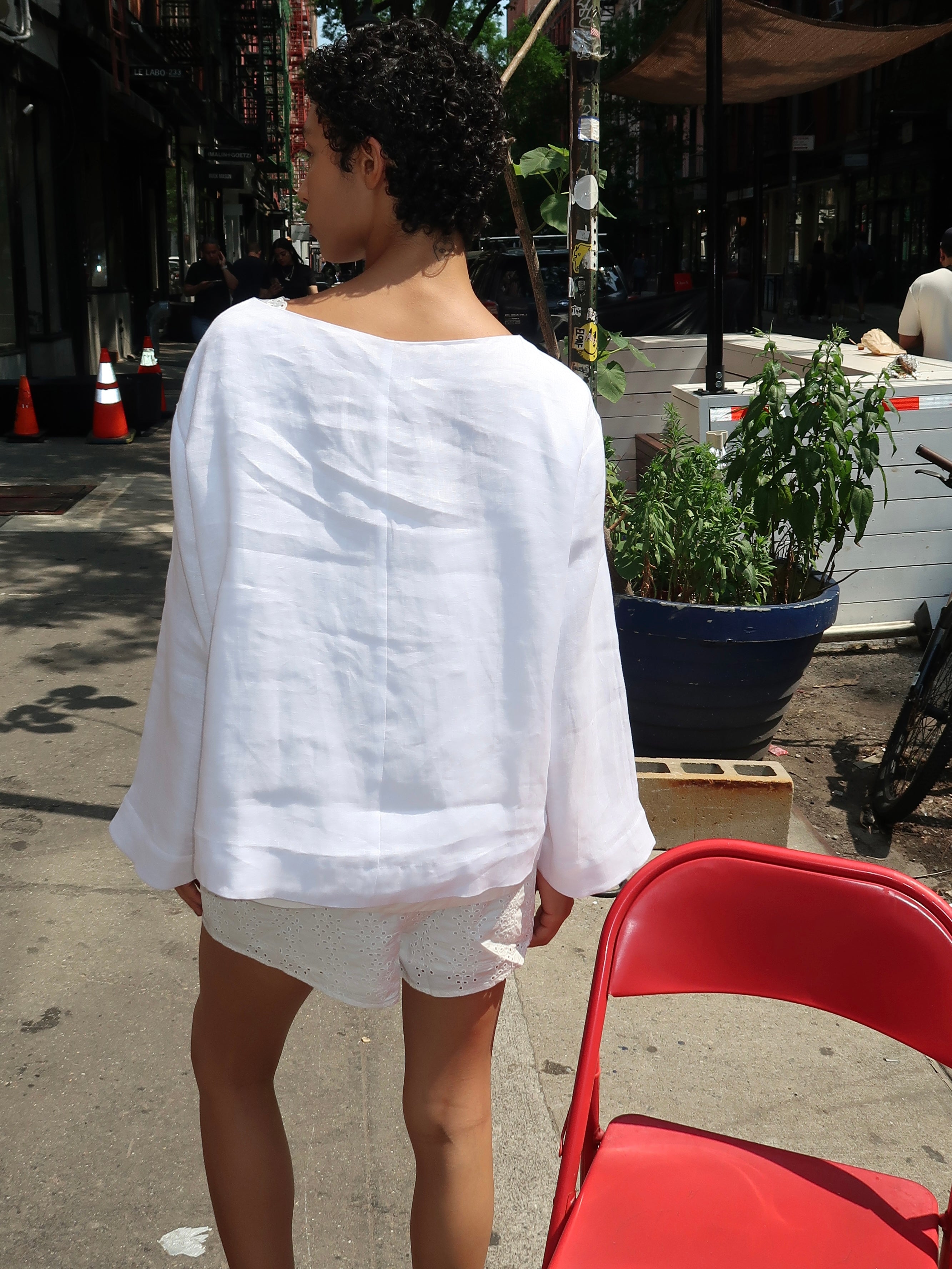 Dakota Blouse in Ivory