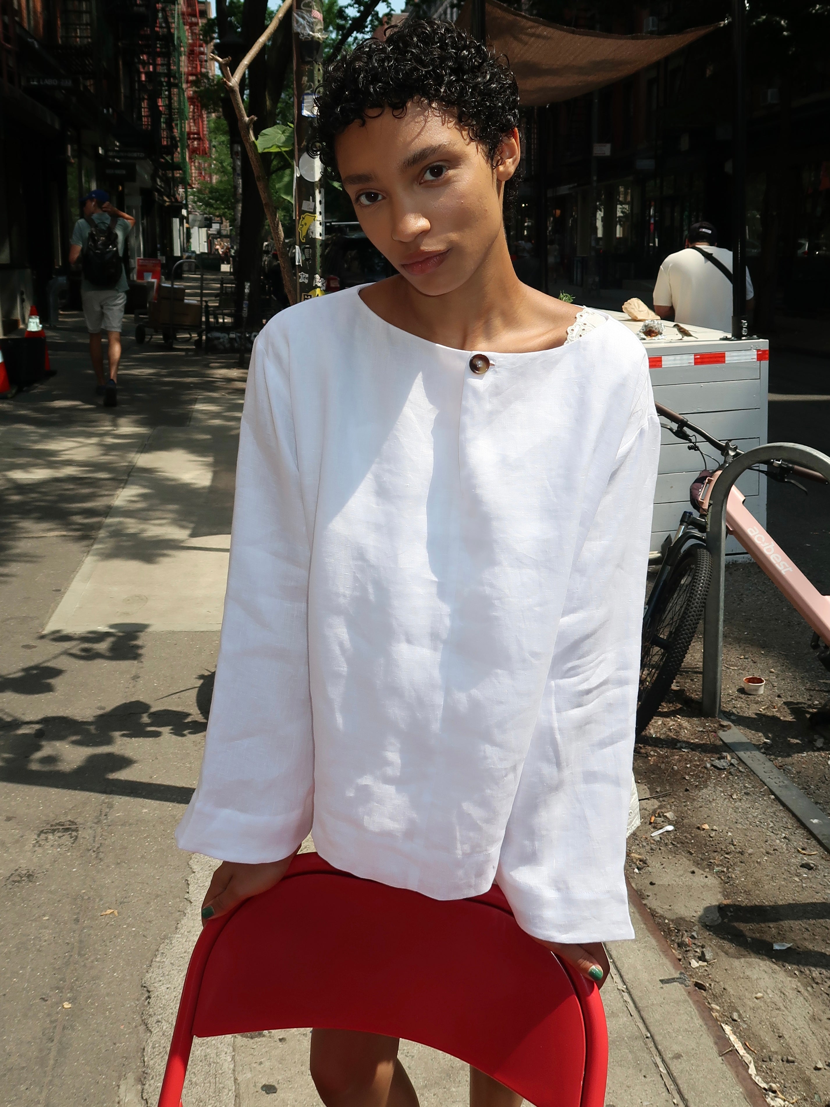 Dakota Blouse in Ivory