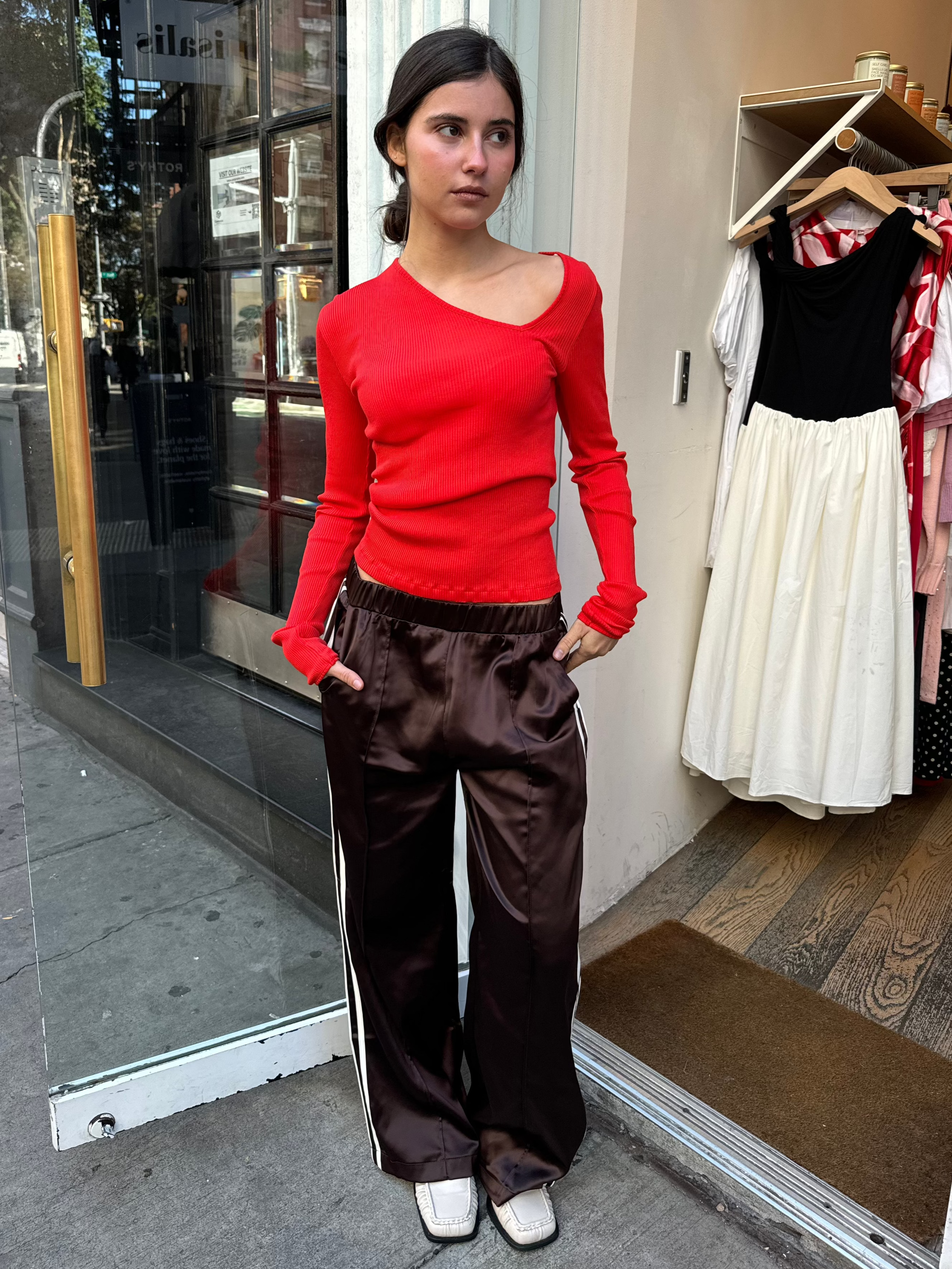Abrams Track Pants in Chocolate